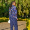 Geometric Print Blazer - Image 4