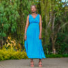 Blue Flowy Maxi Dress - Image 5