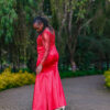 Scarlet Beaded Gown - Image 4