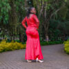 Scarlet Beaded Gown - Image 3