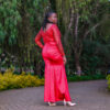 Scarlet Beaded Gown - Image 2