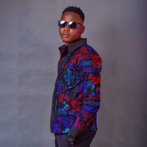 Futuristic button-down shirt